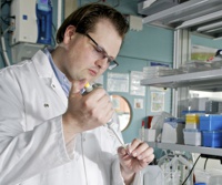 researcher in laboratory